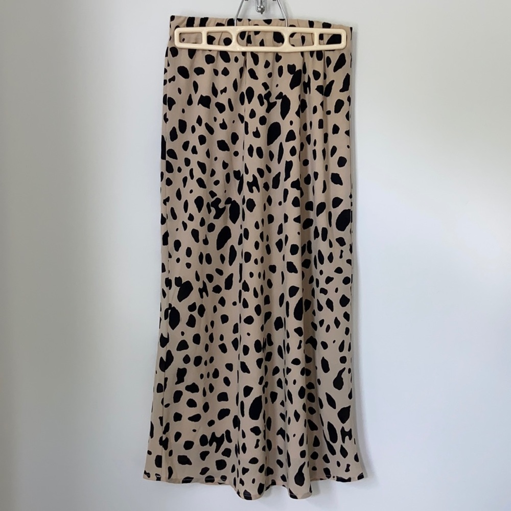 Animal-Print Midi-Skirt
